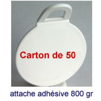 Attache autocollante 45 mm pour dibond /plexi / Alu x50 pcs Artiteq