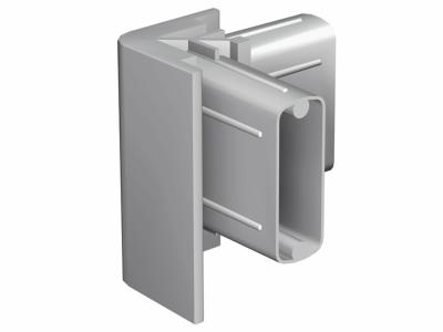 Raccord d'angle pour cimaise aluminium brossé Click Rail Artiteq