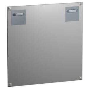 Pack de 4 attaches adhésives en métal 7x7 cm charge 2 kg - accrochage tableau dibond alu plexi - Artiteq