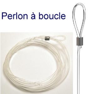 Fil perlon à boucle de 100 cm, diamètre 2 mm - Accessoire Cimaise Artiteq