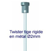 tige twister pour cimaise