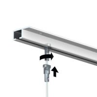 Cimaise Top Rail alu anodisé 200 cm pour plafonds/sans accessoires - Artiteq cimaise tableau