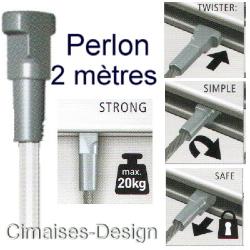 Fil Twister perlon 200 cm pour cimaise - Accessoire Cimaise Artiteq