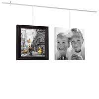 Cimaise Top Rail noir 200 cm pour plafonds/sans accessoires - Artiteq cimaise tableau