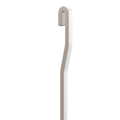 Tige cimaise 200 cm coudée 4x4 mm Blanche - Accessoire Cimaise Artiteq