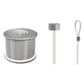 Fils perlon et cbles acier  2mm, cylindre - boucle - bobine 